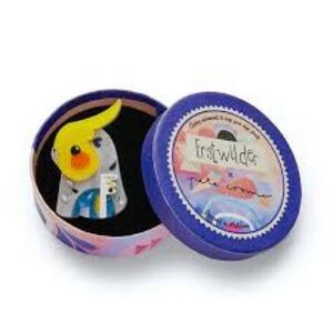 Erstwilder Coy Cockatiel Pete Cromer Brooch